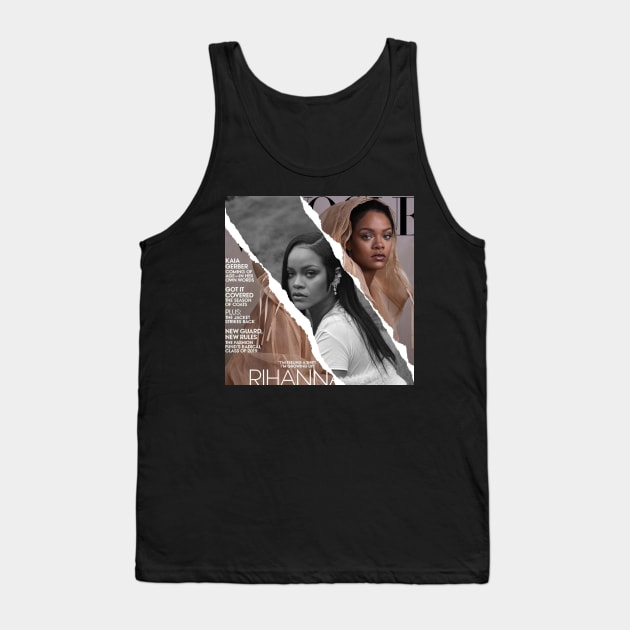 RIHANNA COLLAGE ART Tank Top by nurkaymazdesing